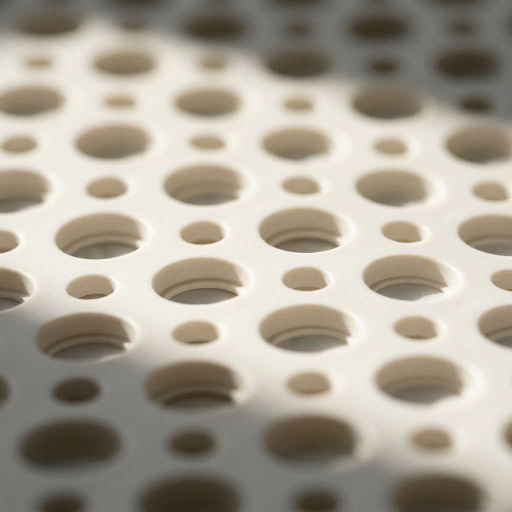 Close up of the drainage holes in the Acquasicura shower mat