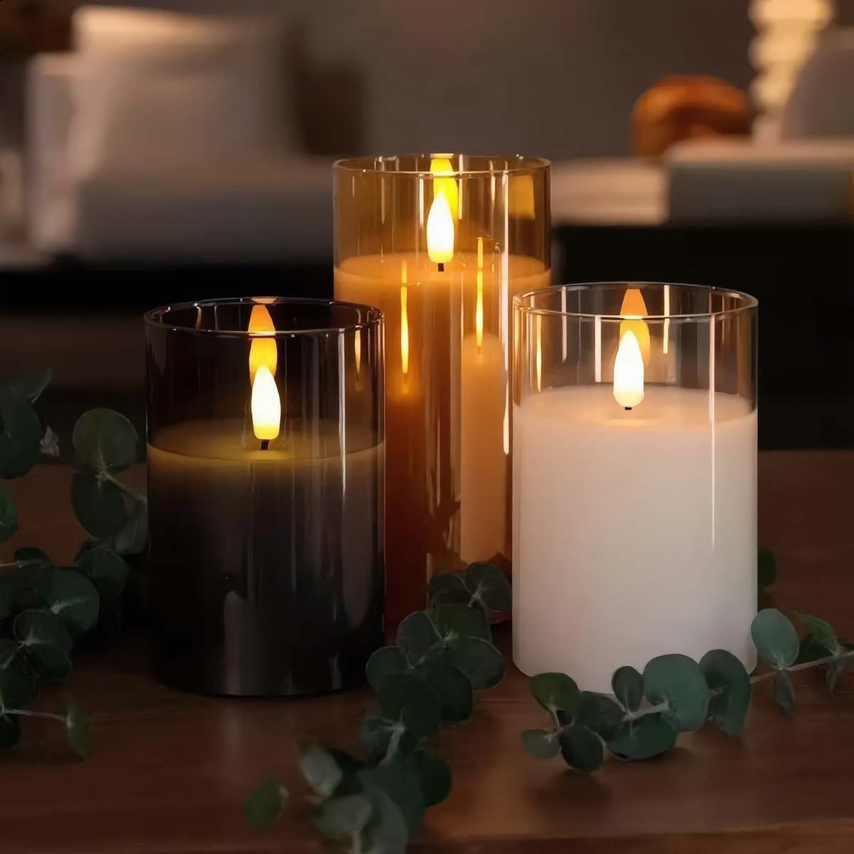 Fiamma Serena LED Candle Set – Flameless with Remote | Qonforta