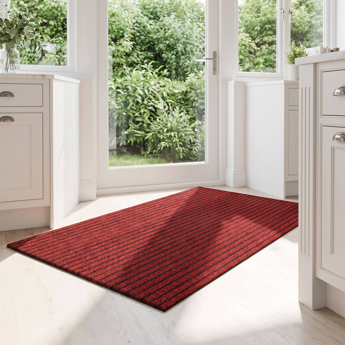 Riga Nobile Ribbed Doormat - Non-Slip PVC, 2 Sizes | Qonforta