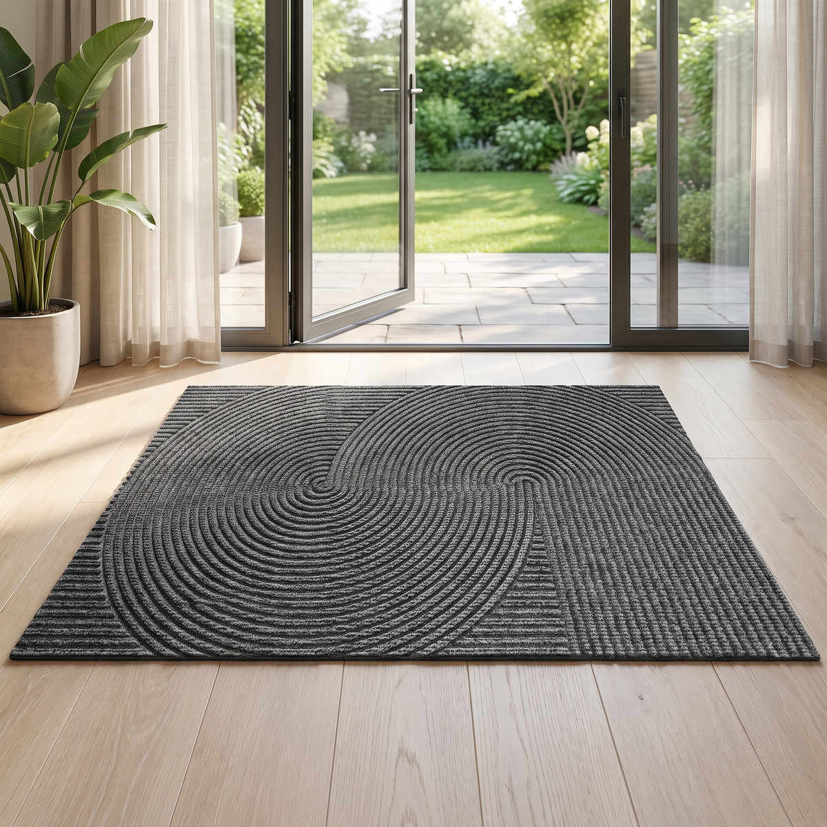 Riva Serena 3D Groove Doormat - Non-Slip, 2 Sizes | Qonforta