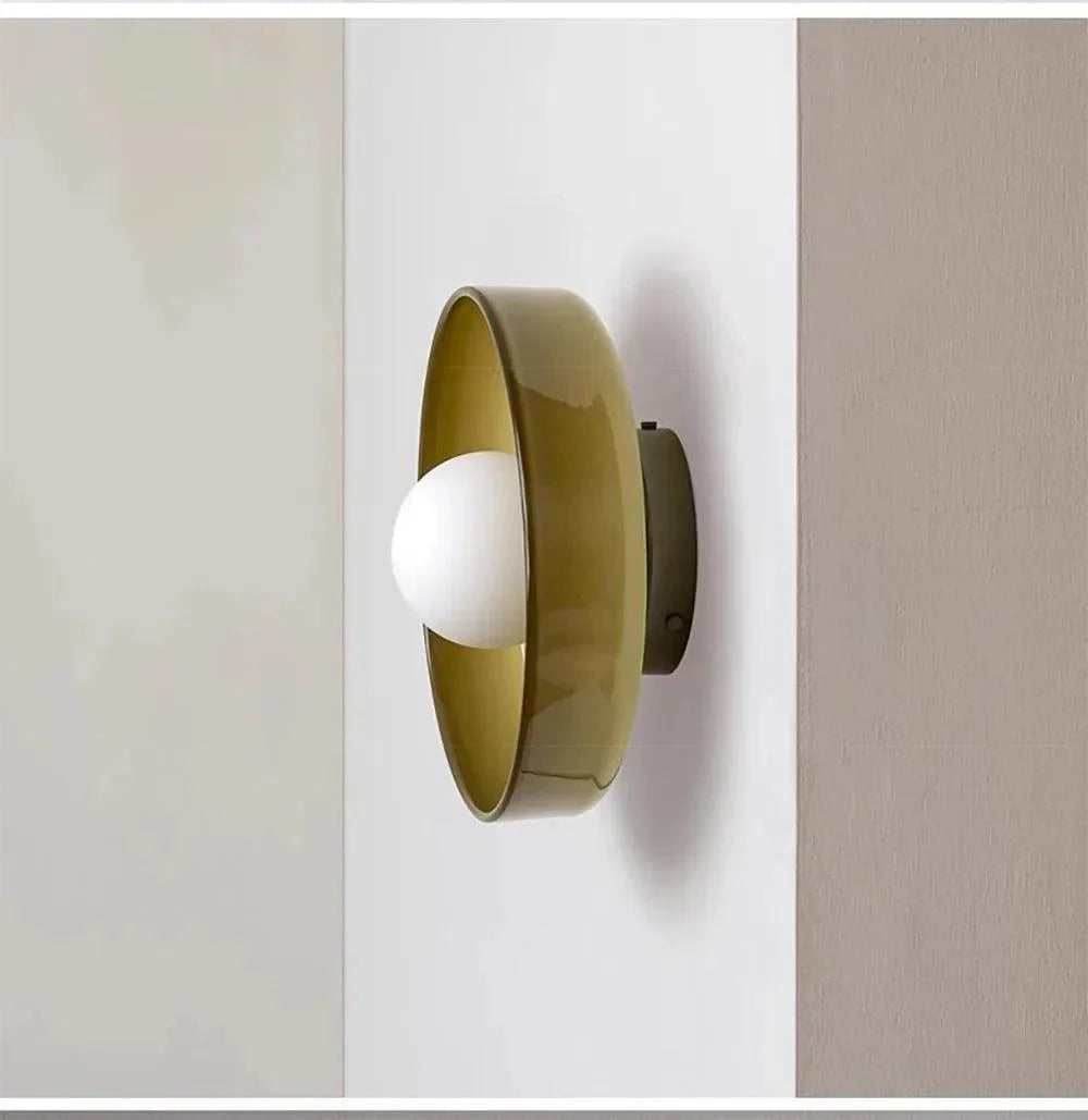 Glass Flush Mount Ceiling Light – 3 Colors, 2 Sizes | Qonforta