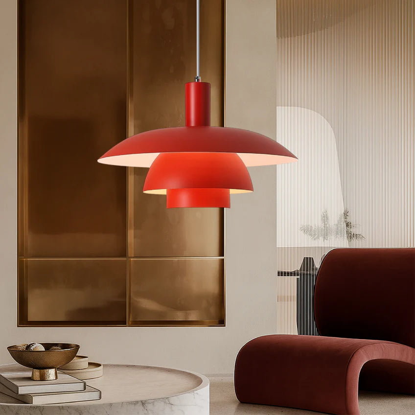 Danish Pendant Light Dimmable | 4 Colors & 2 Sizes | Qonforta