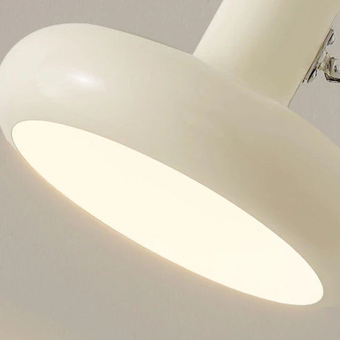 Retro Wall Sconce Adjustable Arm Pull Chain Switch All-Metal – Cream White | Qonforta