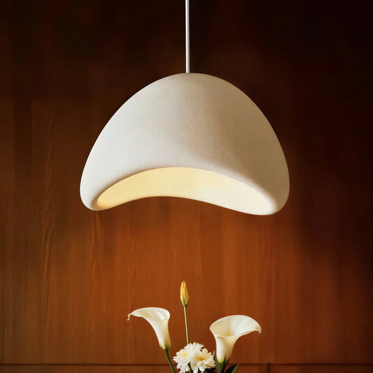 Sculpted Resin Cloud Pendant Light – Dimmable, 6 Sizes | Qonfortav