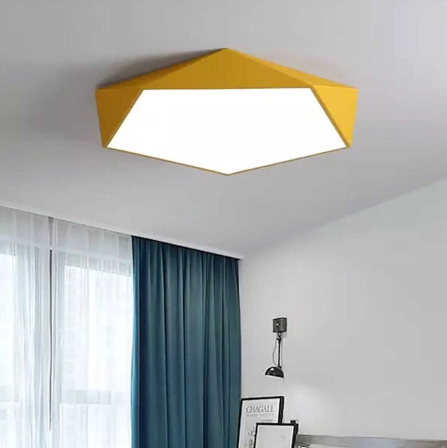 Skydor Geometric LED Ceiling Light in 6 Colors | Qonforta, Yellow