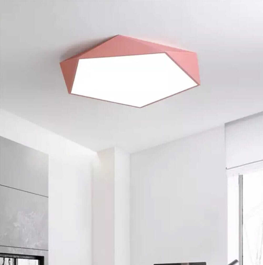 Skydor Geometric LED Ceiling Light in 6 Colors | Qonforta, Pink