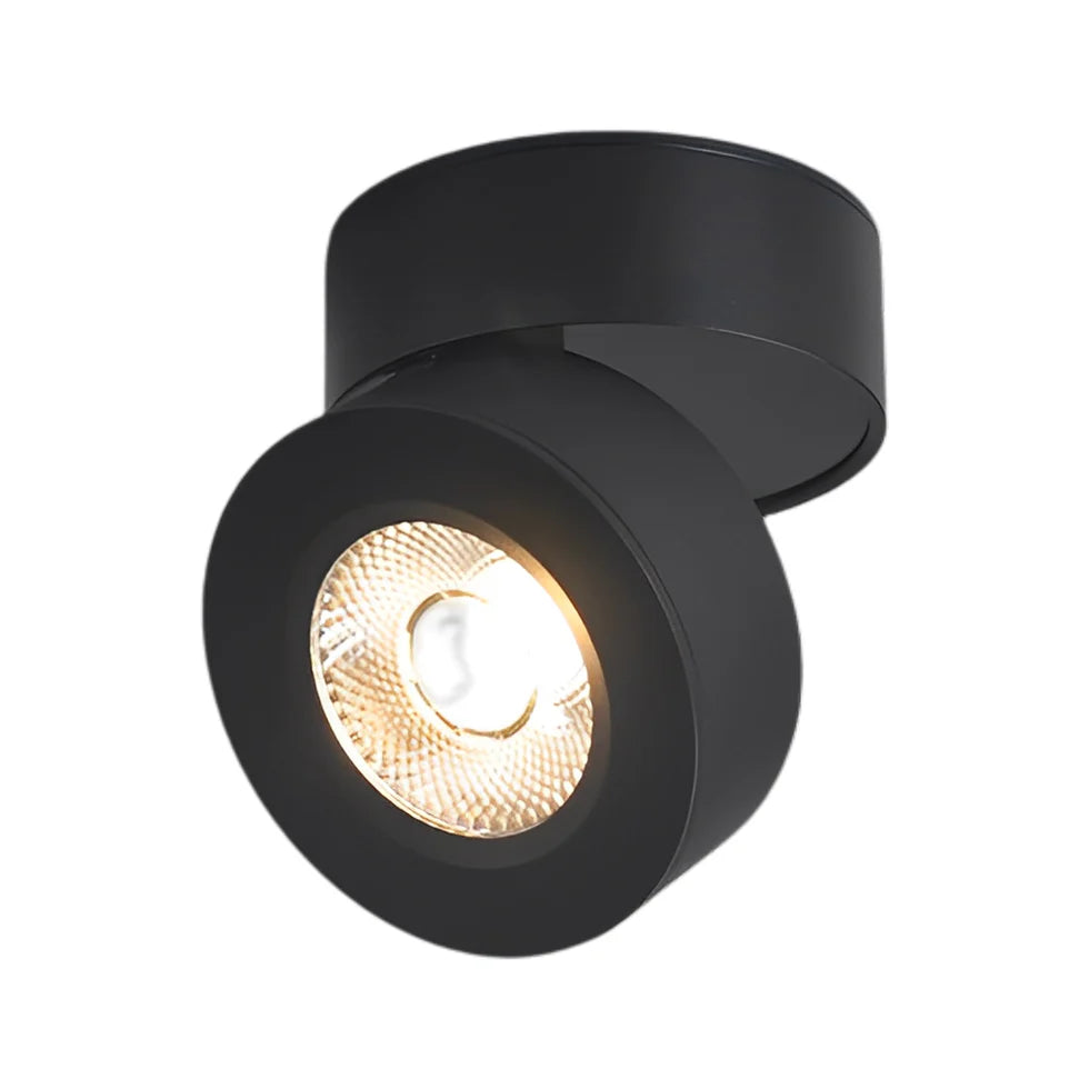 Pivot Surface Mount Spotlight | Black & White, 2 Light Modes | Qonforta