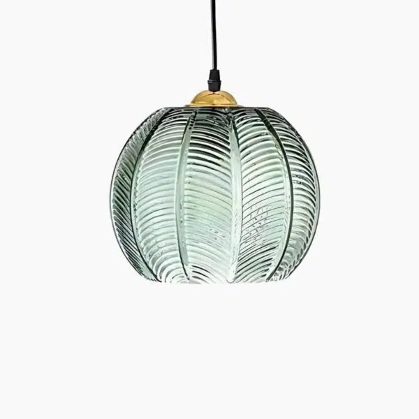 Blown Glass Pendant Light Scandinavian Globe – Green | Qonforta