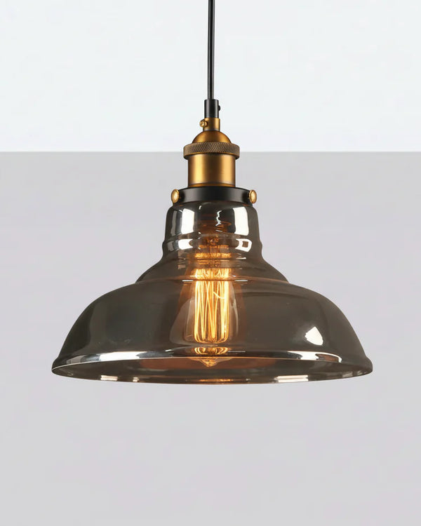 Industrial Glass Pendant Light | 3 Colors | Qonforta