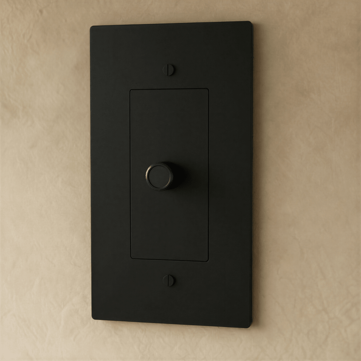 Solid Brass Dimmer Switch Knurled Grip – 7 Finishes | Qonforta