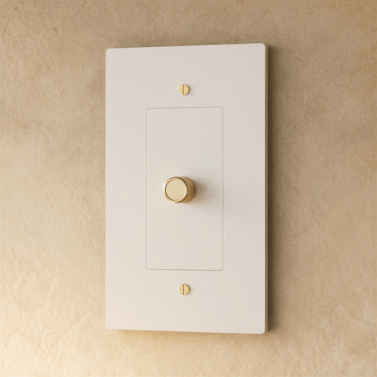 Solid Brass Dimmer Switch Knurled Grip – 7 Finishes | Qonforta