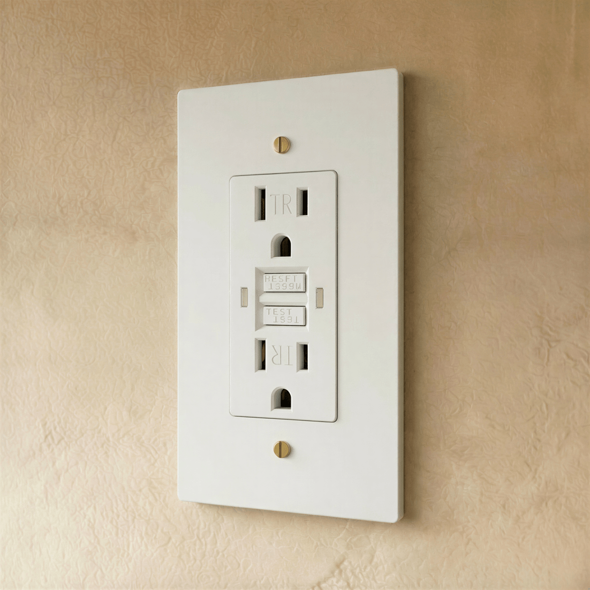 Solid Brass Wall Outlet USB-C GFCI – 7 Finishes | Qonforta