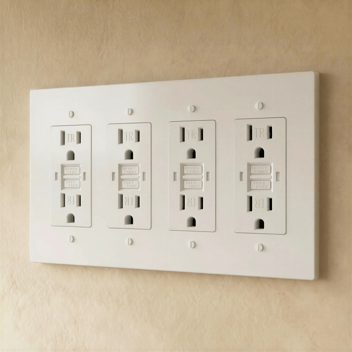 Solid Brass Wall Outlet USB-C GFCI – 7 Finishes | Qonforta