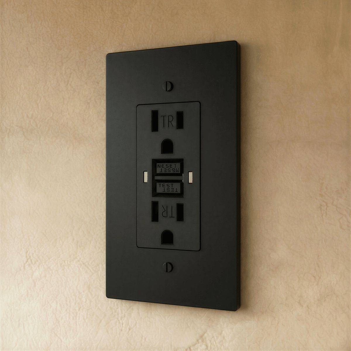 Solid Brass Wall Outlet USB-C GFCI – 7 Finishes | Qonforta