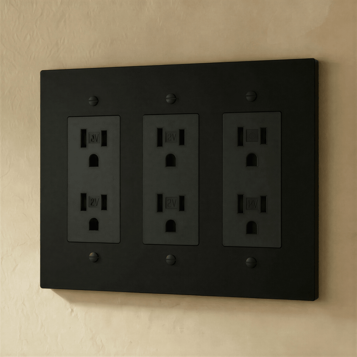 Solid Brass Wall Outlet USB-C GFCI – 7 Finishes | Qonforta