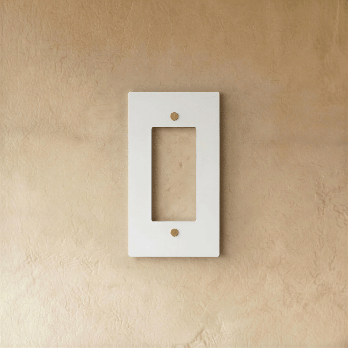 White Brass Wall Plate Universal Fit – 1 to 5 Gang | Qonforta
