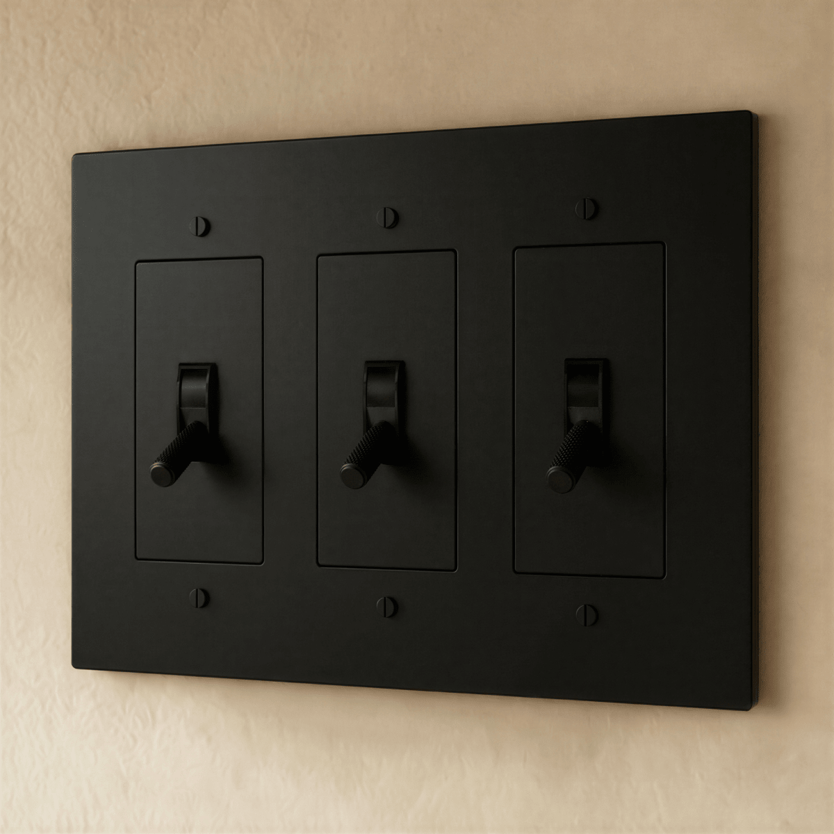 Solid Brass Toggle Light Switch – 7 Finishes | Qonforta