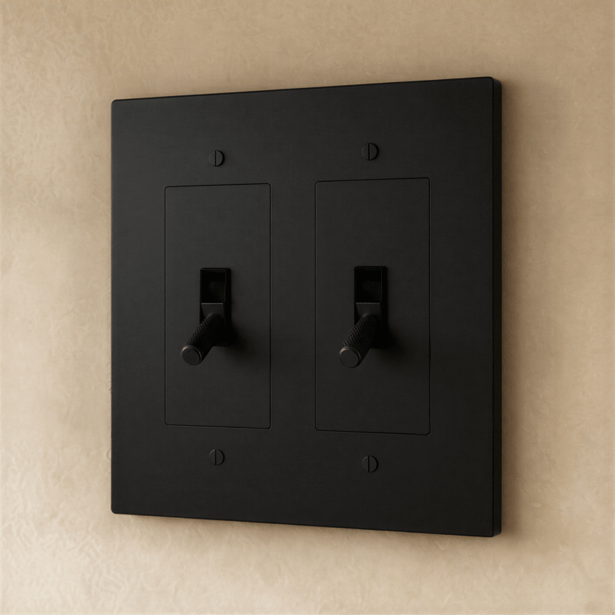 Solid Brass Toggle Light Switch – 7 Finishes | Qonforta