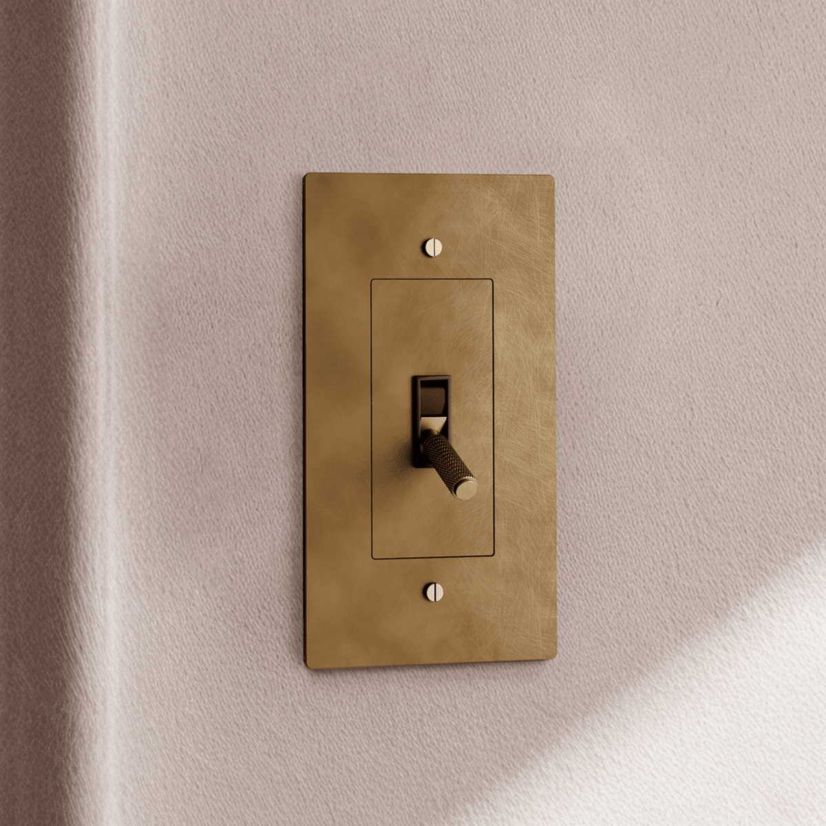 Solid Brass Toggle Light Switch – 7 Finishes | Qonforta