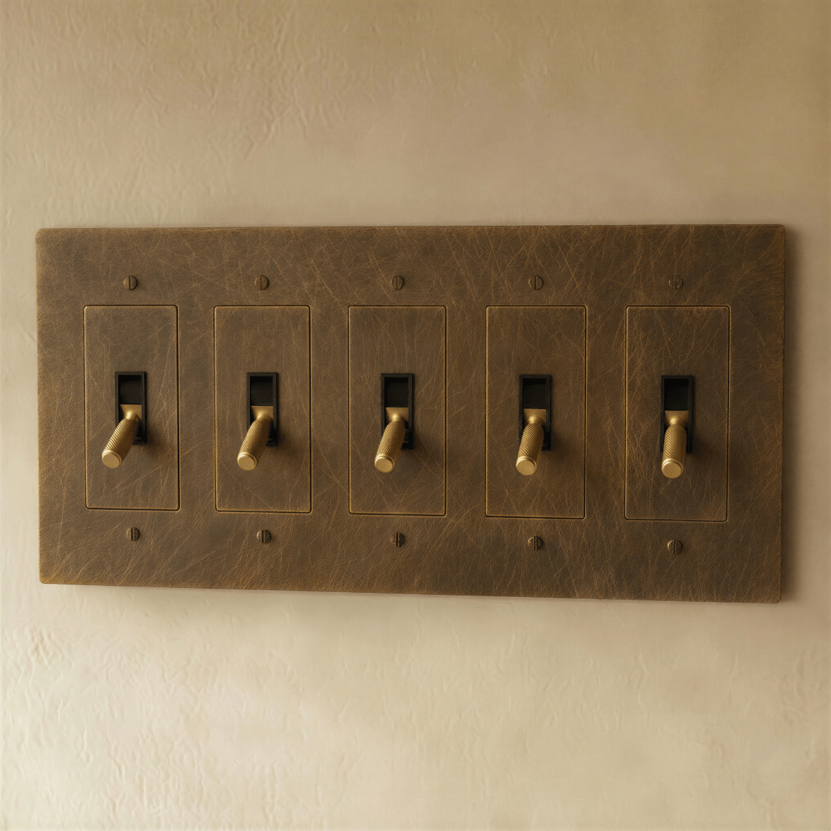 Solid Brass Toggle Light Switch – 7 Finishes | Qonforta