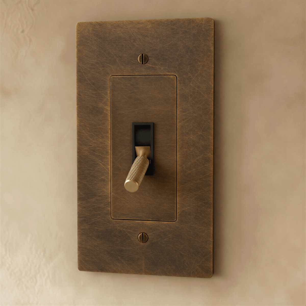 Solid Brass Toggle Light Switch – 7 Finishes | Qonforta