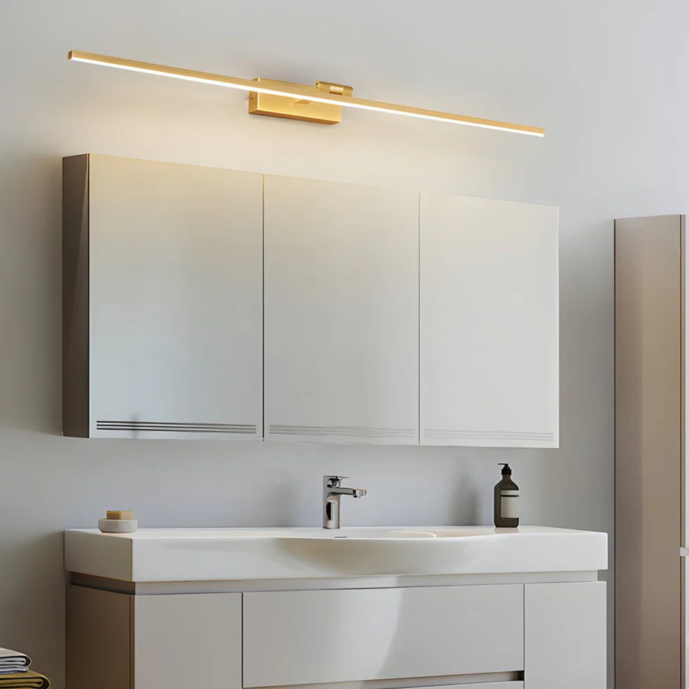 Lumara Rotatable LED Vanity Light Bar | Black & Copper | Qonforta