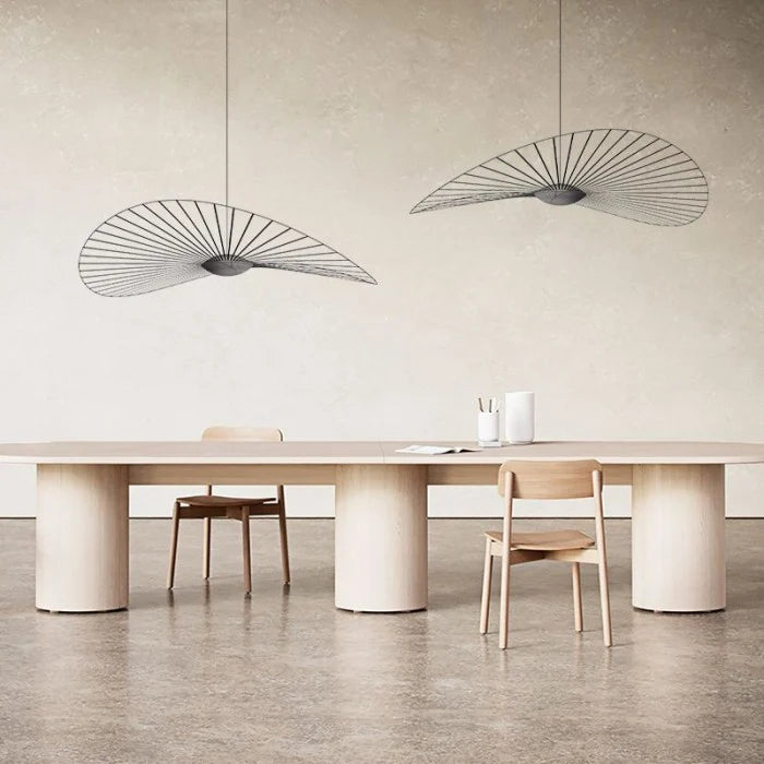 Wire Hat Pendant Light | 6 Sizes, Black & White | Qonforta