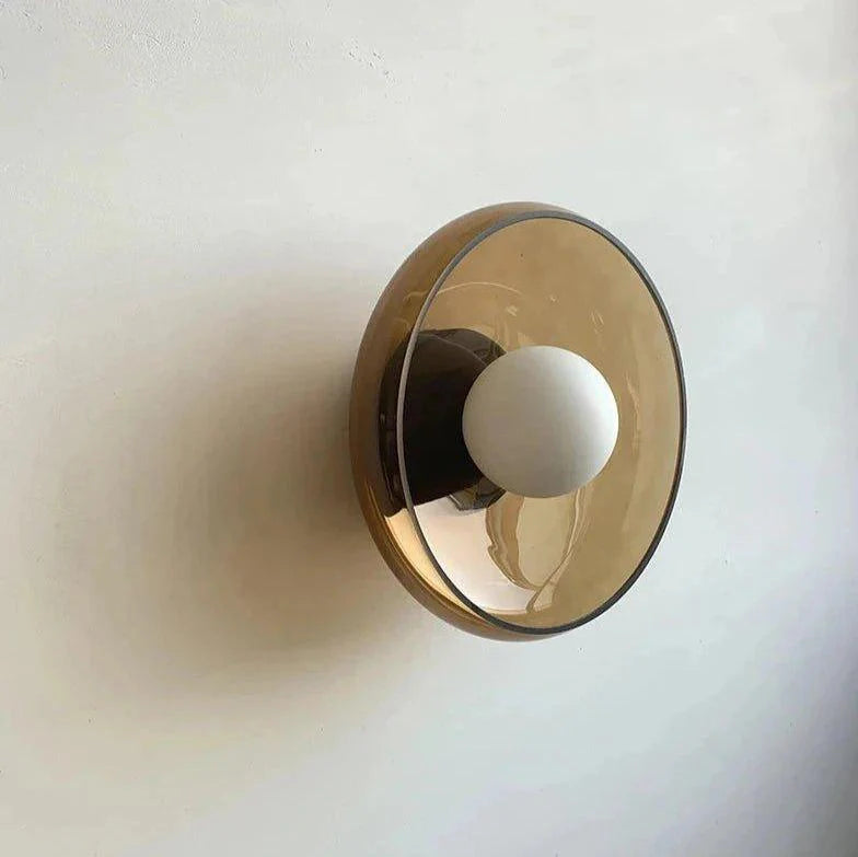 Glass Wall Sconce Up Down Light – Green & White | Qonforta