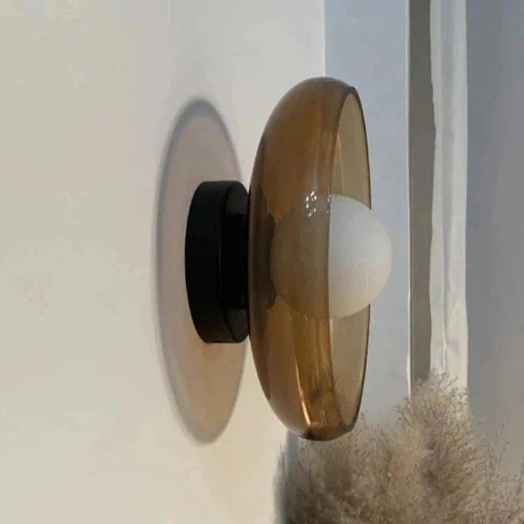 Glass Wall Sconce Up Down Light – Green & White | Qonforta